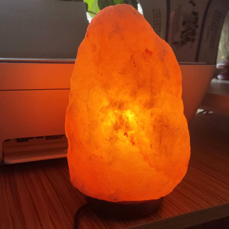 2021 new Himalayan natural salt rock USB luminous pink crystal salt stone lamp
