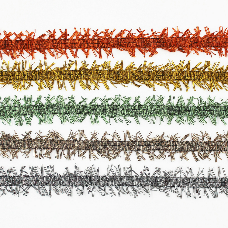 New design chiffon fringe polyester braided garment accessories trimming