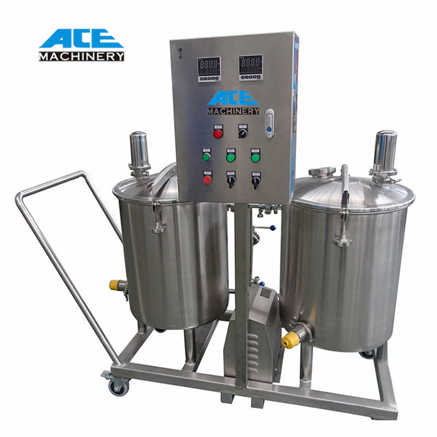 Factory Price Two Tanks Top Sale Drinks Use Fresh Milk Cip Cleaning System Automatic