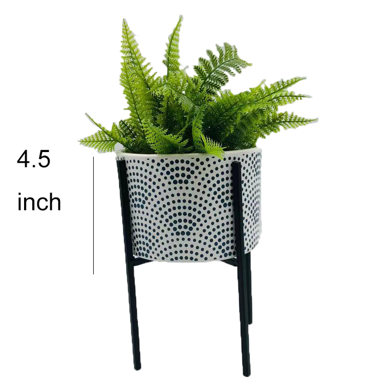 Hanging Small Indoor Ceramic White Garden Flower Planter Pot Flower Pots And Flowerpot Stand