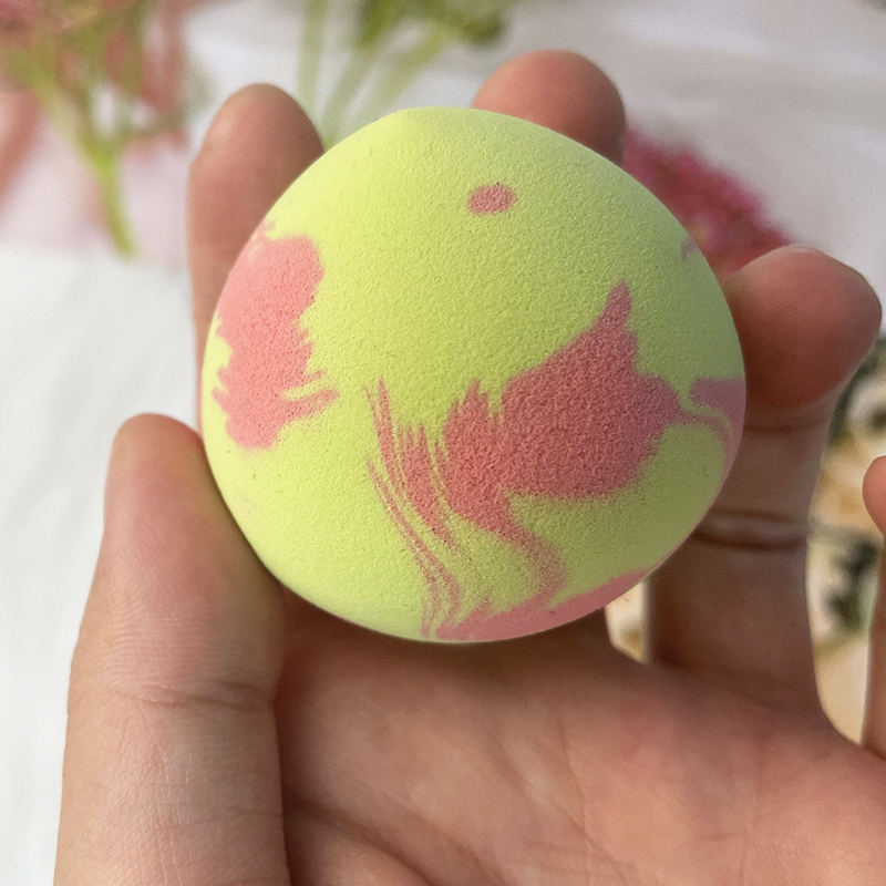 Custom logo Foundation marble makeup sponge 4pcs makeup sponge set vegan makeup sponges