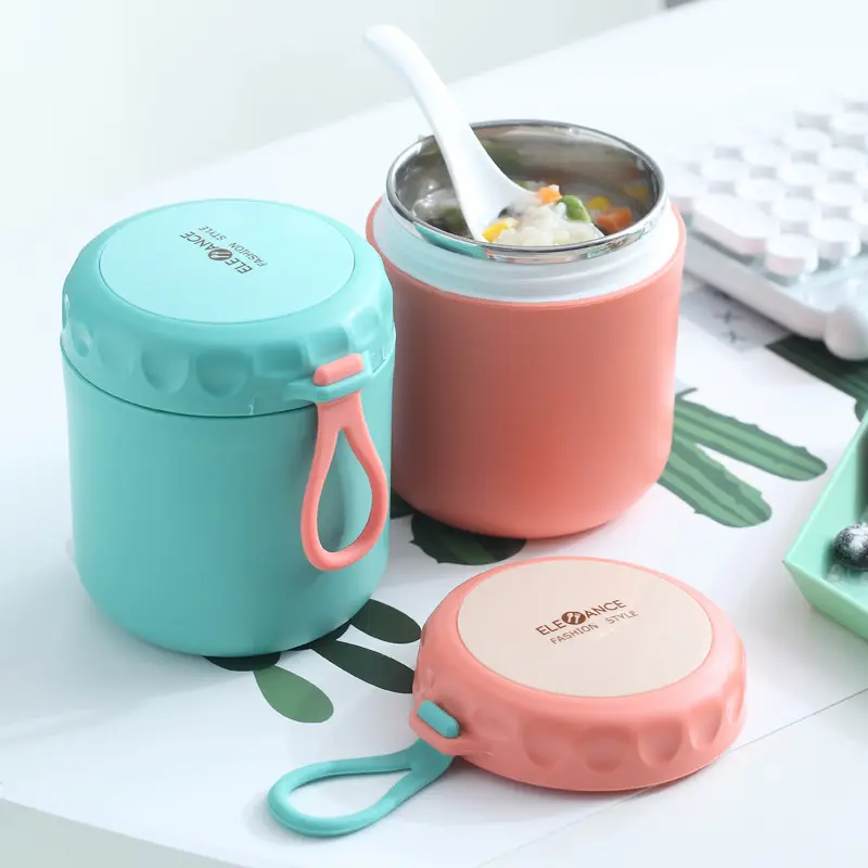 430ML Travel food Thermos Lunch Box single wall Stainless Steel Lunch food Thermos for kids