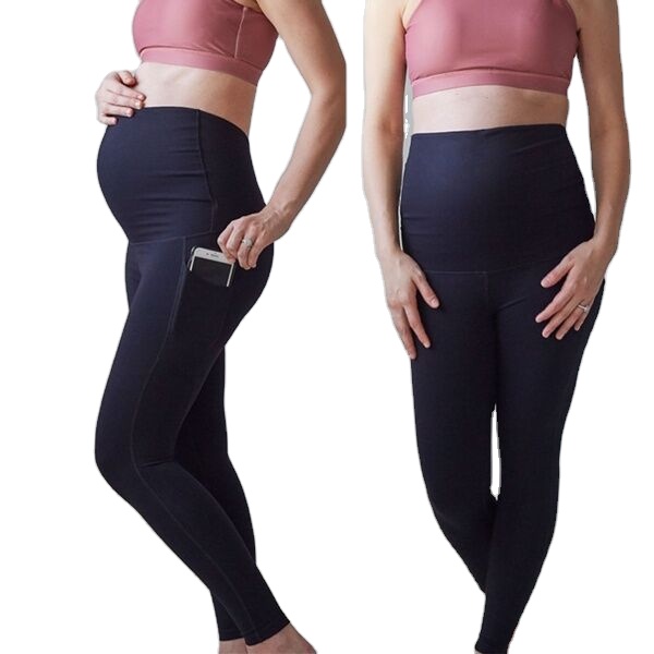 Wholesale Pants for Mothers Maternity Pregnant Women Leggings Yoga Tights Pants