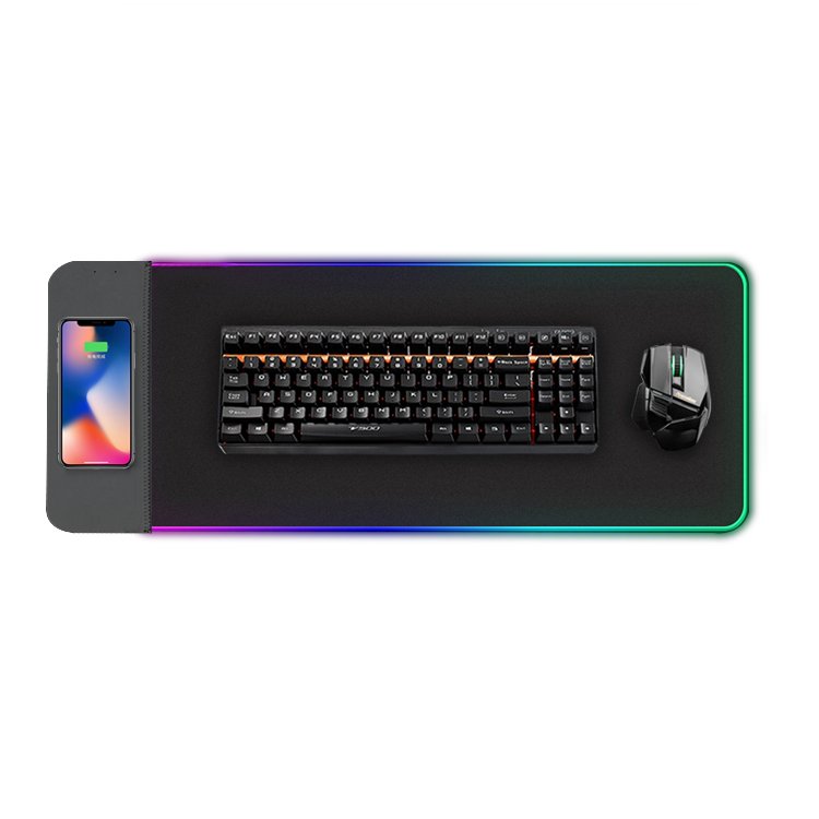 RGB гелевый Расширенный светодиодный коврик для мыши Razer, игровой коврик для мыши с беспроводной зарядкой