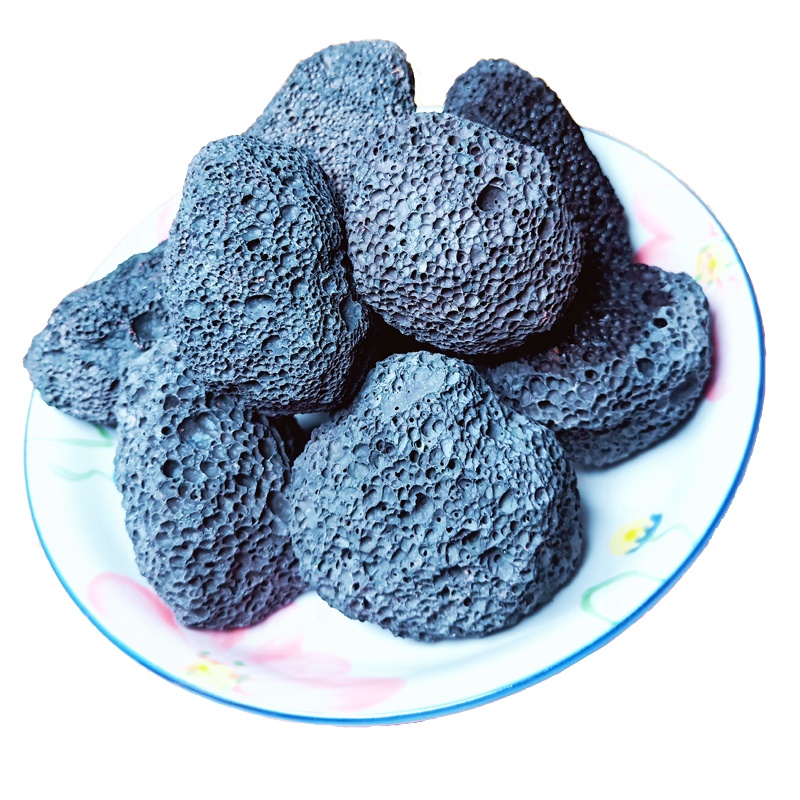 Landscaping decoration black lava pumice stone volcanic rocks