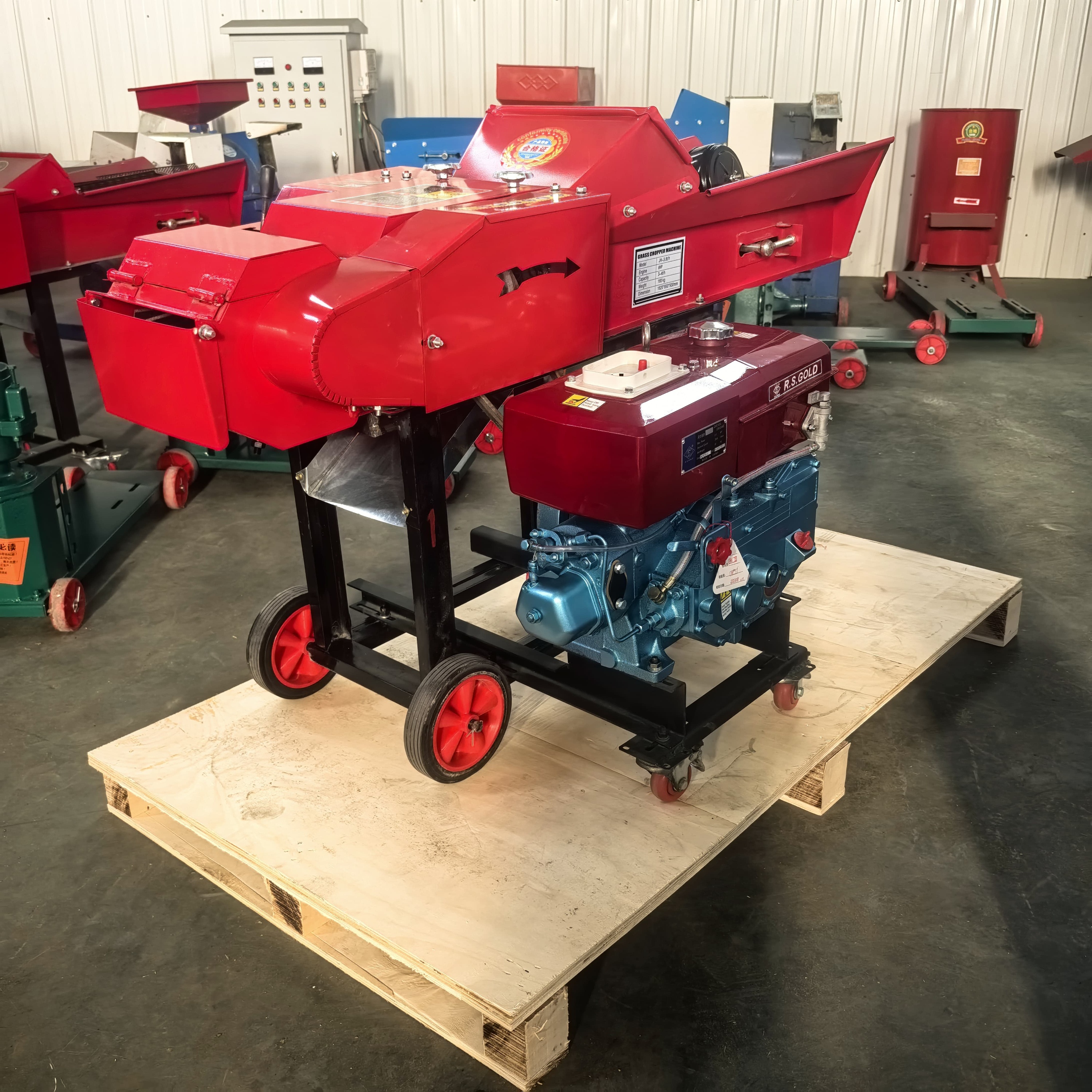 Agricultural Machinery & Equipment Grass Chaff Cutter Machine Grass Chopper Machine