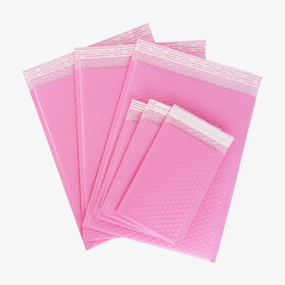 High-quality Air Pink Packaging Custom Logo Envelope Wrap Mailings Poly Shipping Bag Bubble Mailer