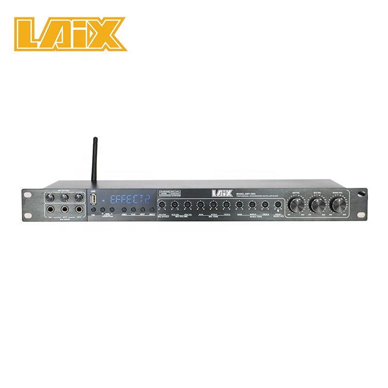 Laix LX-T8 Цифровой караоке процессор студия мастер микшер звук китайский Dj музыка профессиональный Dsp реверберации эхо сценические эффекты
