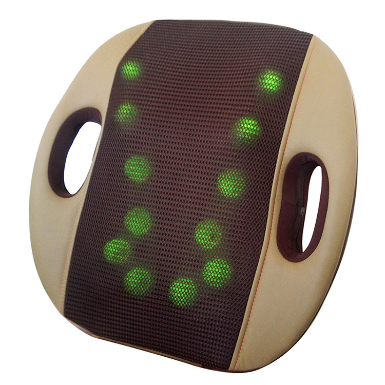 3D ElectricSafe 12V DC Power Shiatsu Infrared Portable Car and Home Deep Kneading Massage Cushion