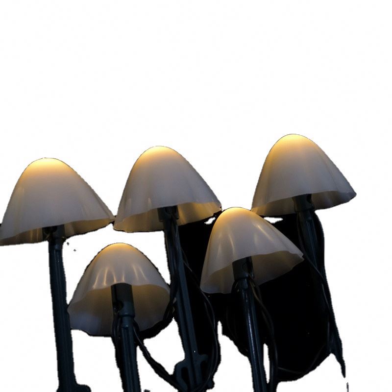 Outdoor waterproof Christmas garden landscape lamp LED solar energy to plug the mushroom string lights