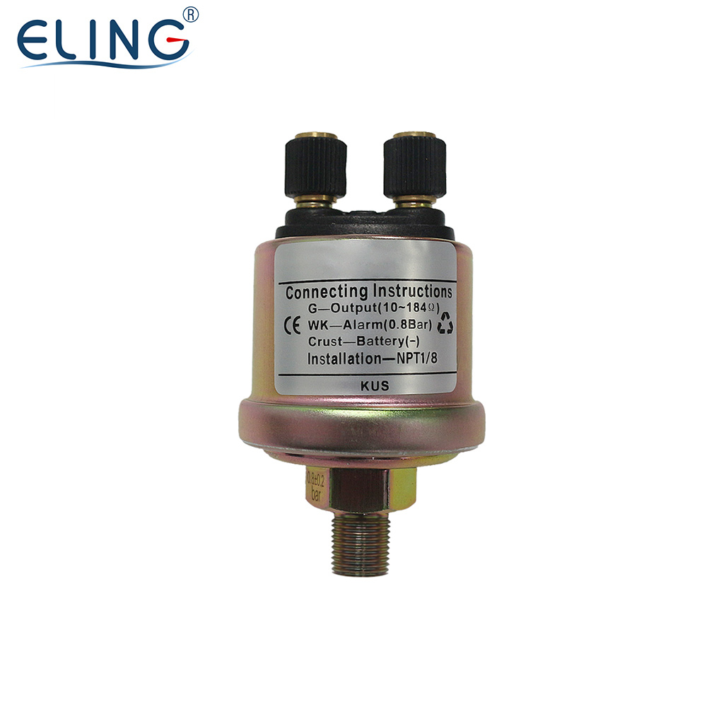 KUS Механический датчик давления масла NPT-1/8 NPT-1/4 M10 * 1 для 5 бар 10 бар 80PSI манометр