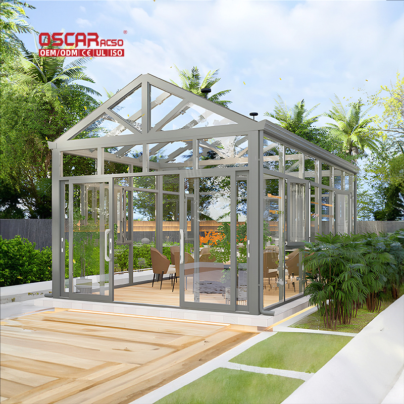 Aluminum Alloy Sunroom With Diy Function European Style Suitable For Garden And Balcony Factory Direct Sales Can Be Customized