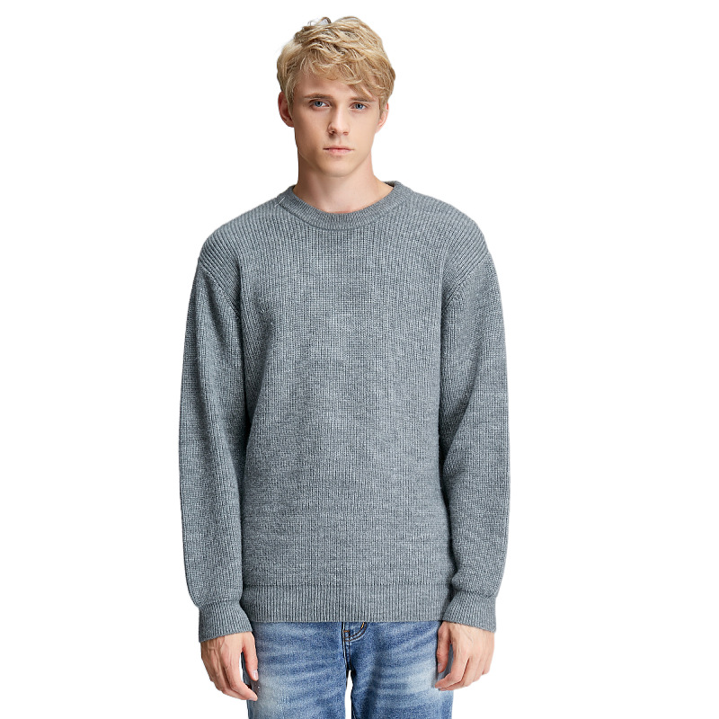 Custom OEM Men Sweater Knit Pullover Knitwear Long Sleeve Knitted Cotton Designer Sweater Men