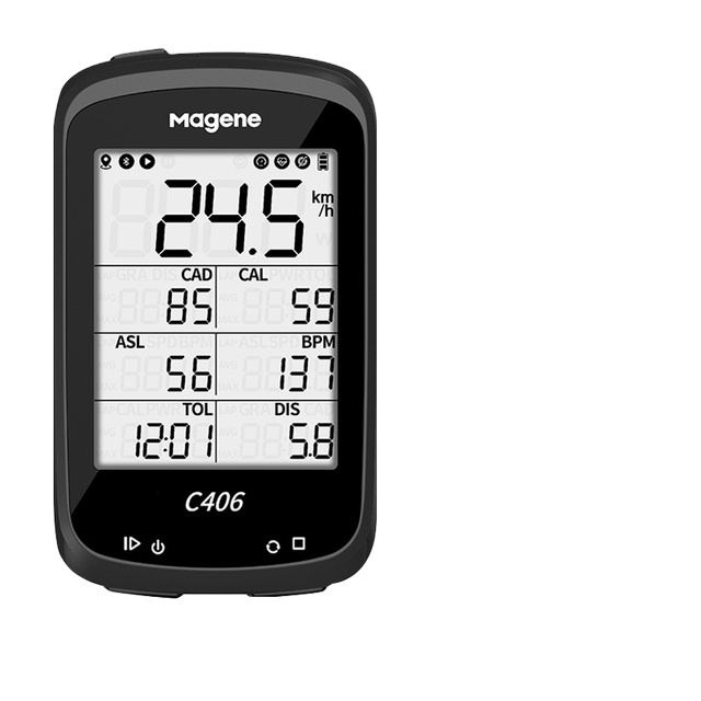 Велосипедный компьютер Magene C406 Lite, водонепроницаемый GPS беспроводной смарт-спидометр, одометр для горного и дорожного велосипеда, Data Sync Strava
