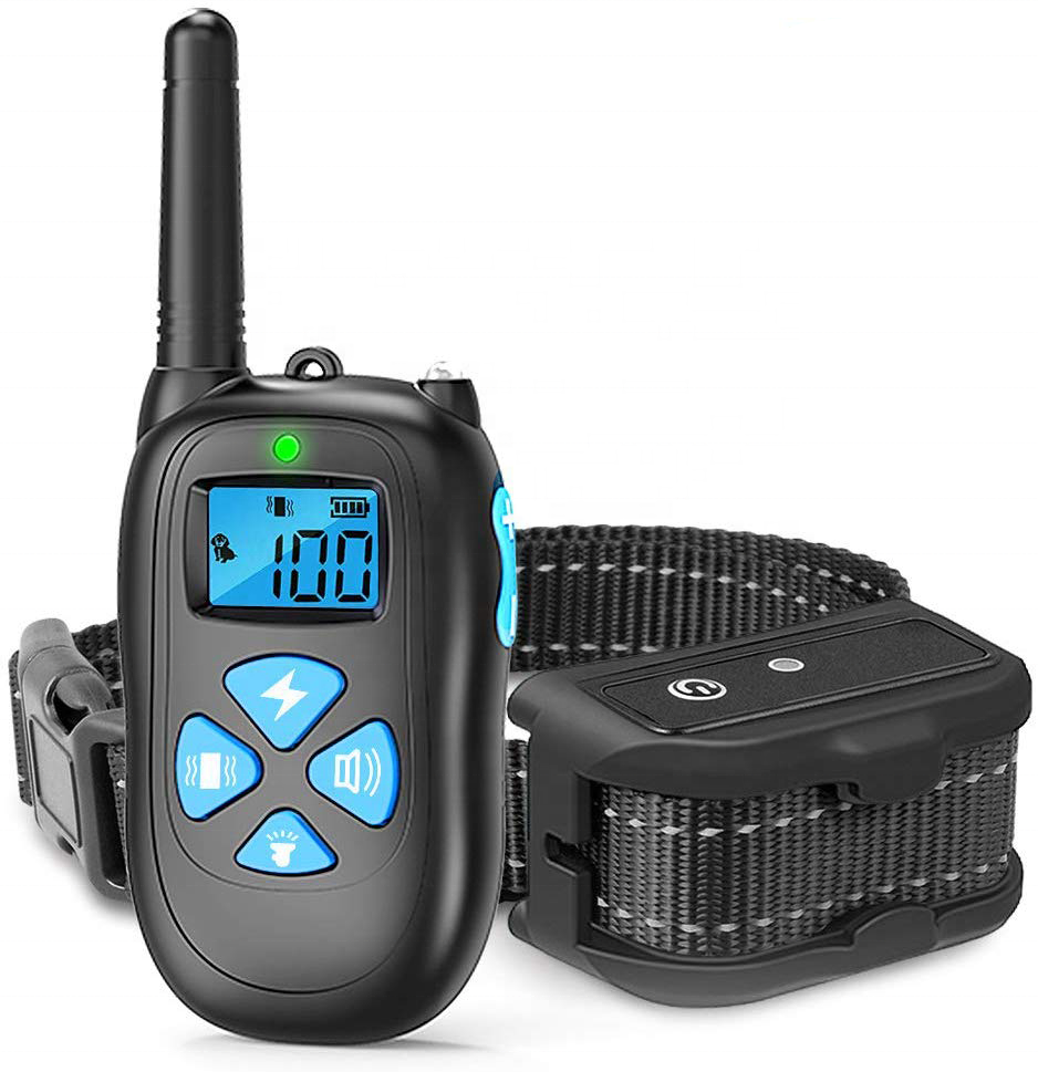 2020 Amazon hot sale remote dog training collar no bark collar with 1500 ft range