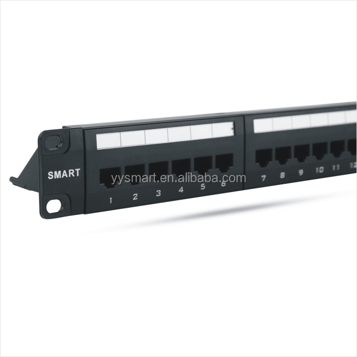 Factory OEM rj45 amp 24 Port Patch Panel 19 inch cat6a patch panel