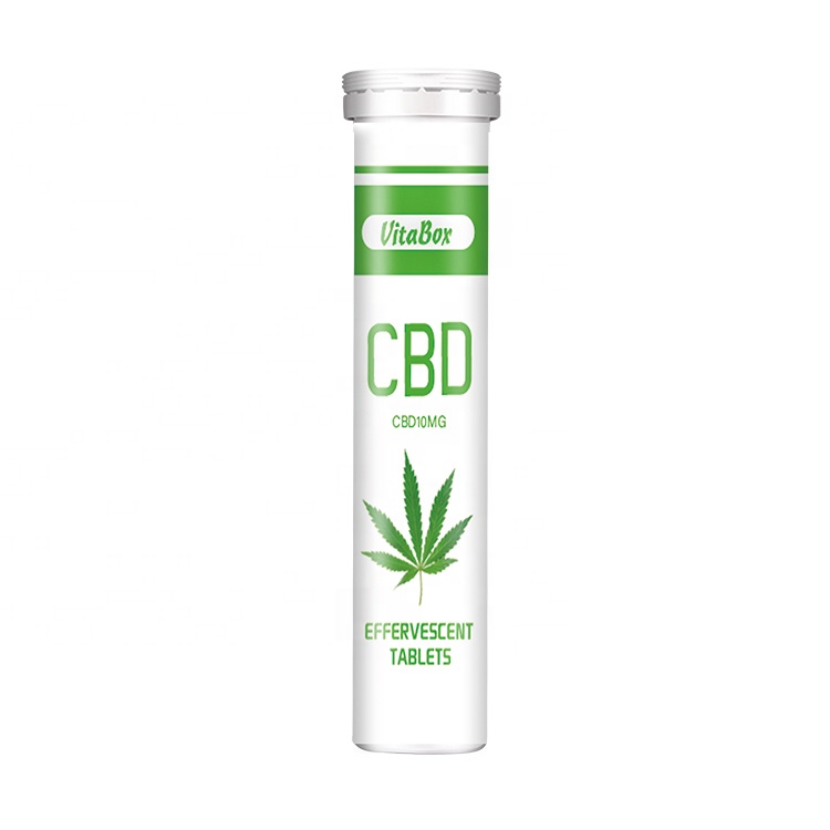 Частная торговая марка, CBD, шипучий таблетки, экстракт конопли, CBD, 10 мг