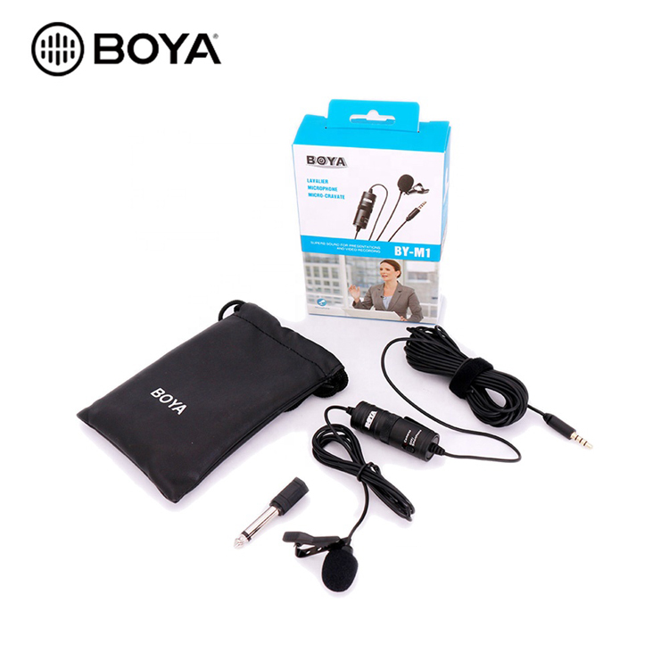 BOYA BY-M1 6 м профессиональный микрофон для записи Lavalier конденсаторный микрофон с ветровым стеклом для смартфонов камера DSRL