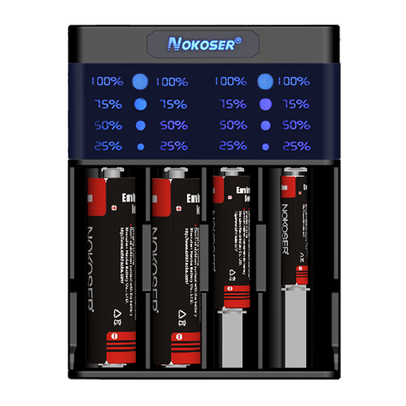 4-Bay ЖК-дисплей 18650 AA быстрое зарядное устройство NiMH NiCD AA AAA зарядное устройство для перезаряжаемых батарей