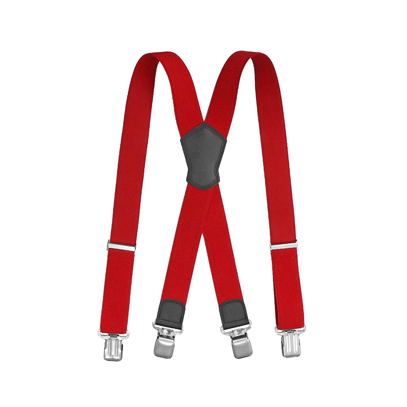 Clip Work Apron For The Wedding Custom Design Logo 4 Clips Black Elastic Button Brace Suspenders Belt for men