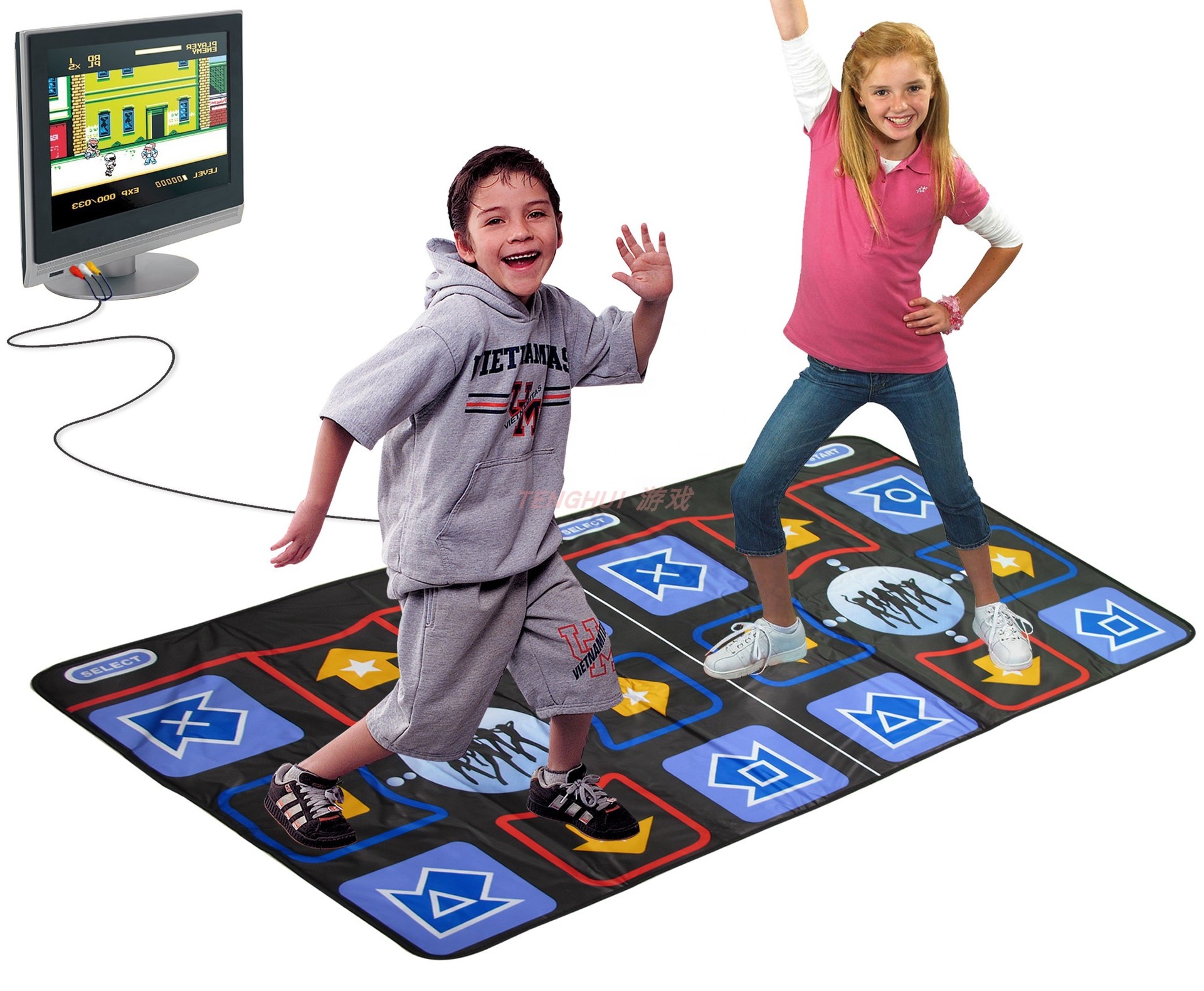 8bit 16bit 32bit TV PC USB игровой танцевальный коврик для TV PC Yoga Sport Twin Dance Mats