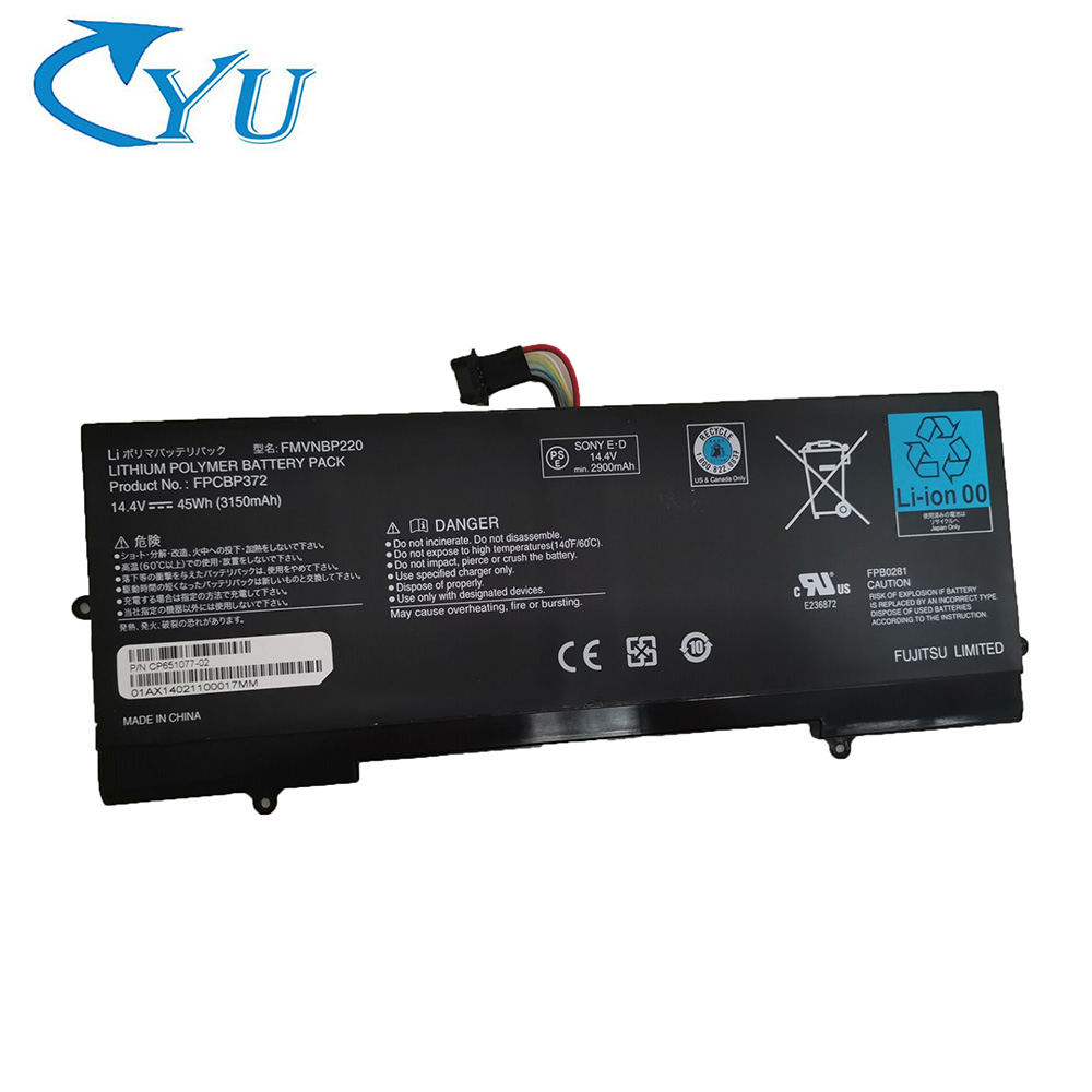 Оригинальный аккумулятор FPCBP372 FMVNBP220 для ноутбука FUJITSU LifeBook U772 FPB0281, 14,4 В, 3150 мАч, 45 Вт/ч