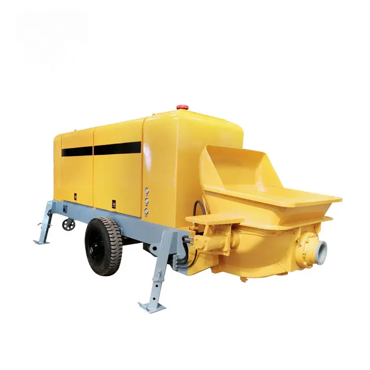 For Construction HBTS80 diesel portable cement trailer concrete pump putzmeister similar concrete pumps for sale