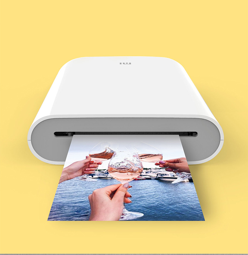 Заводская цена оригинальный портативный фотопринтер MI без чернил печать сращивание изображений несколько фильтров фото наклейки синий зуб