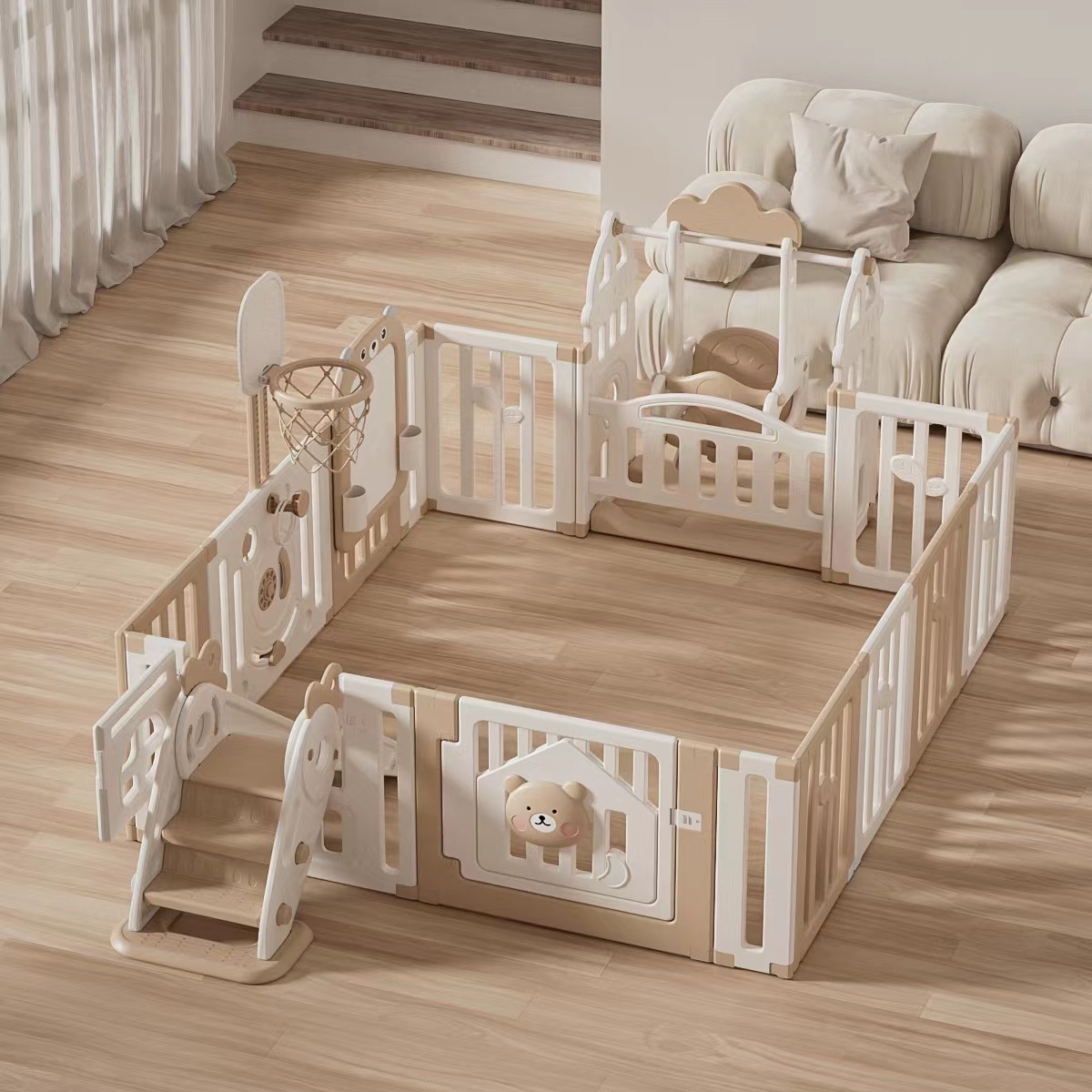 Colorful playpen children's playpen baby playpen baby play area fence for babies and toddlers