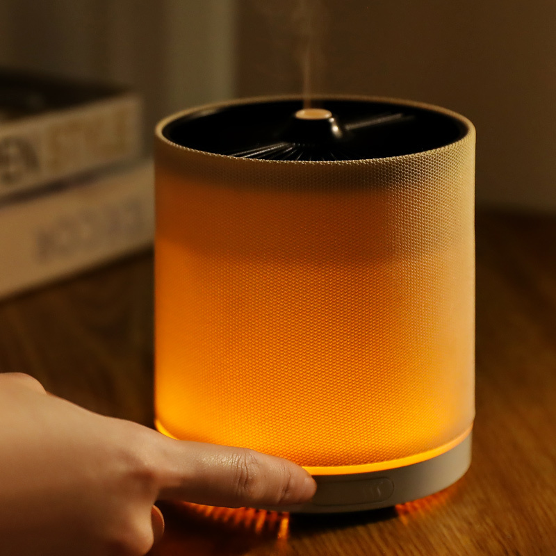 Extrusion Smart Flame Diffusers Hot Selling Round LED Aluminum for Home Mini Installation with Custom Logo 200ml Capacity USB 5V