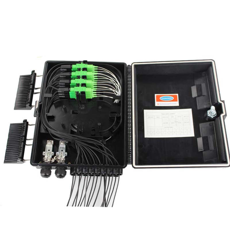 16 core optical fiber terminal box 16 ports ftth fiber optic distribution box outdoor wall mounted FTTH Box With Adapter