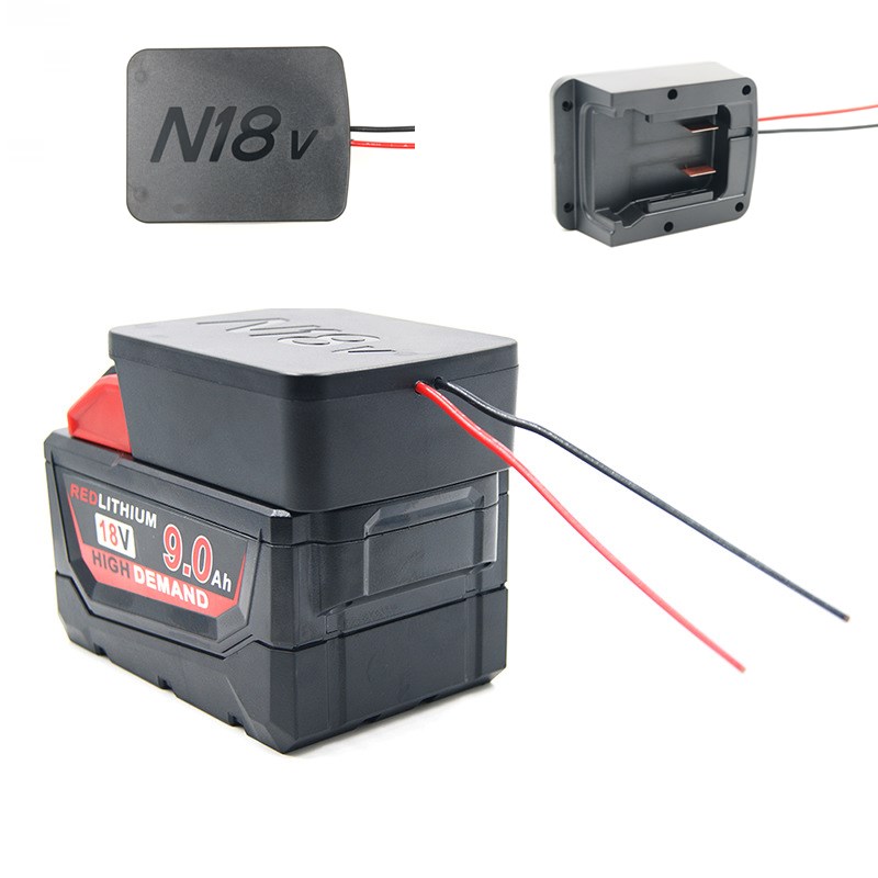 DIY адаптер для аккумулятора Milwaukee M18 18V преобразователь в док-станцию 12AWG