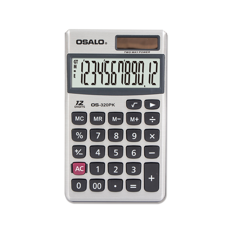 Цифровой карманный калькулятор OSALO OS-320PK 12