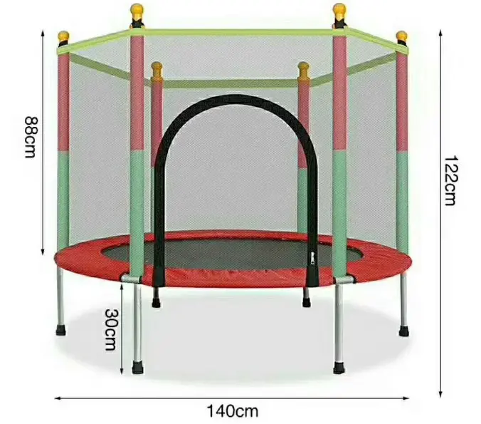 Outdoor kits safe net fitness trampoline/jumping trampoline