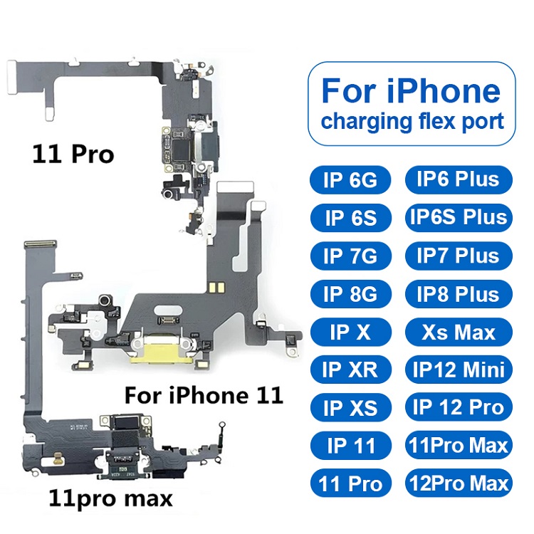 Оригинальный гибкий кабель для зарядки мобильного телефона iphone 8 plus 11 pro max 6