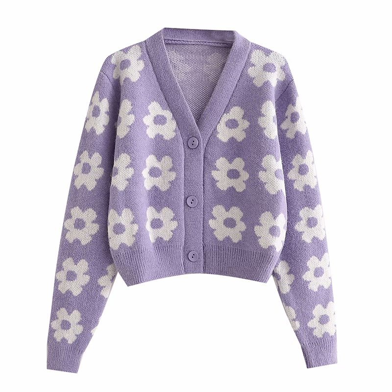 Sweater New winter women's custom sweater loose sweater printed casual knit coat