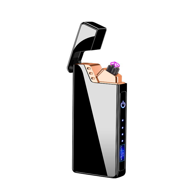 Электронная ветрозащитная перезаряжаемая USB электрическая зажигалка с двойной дугой