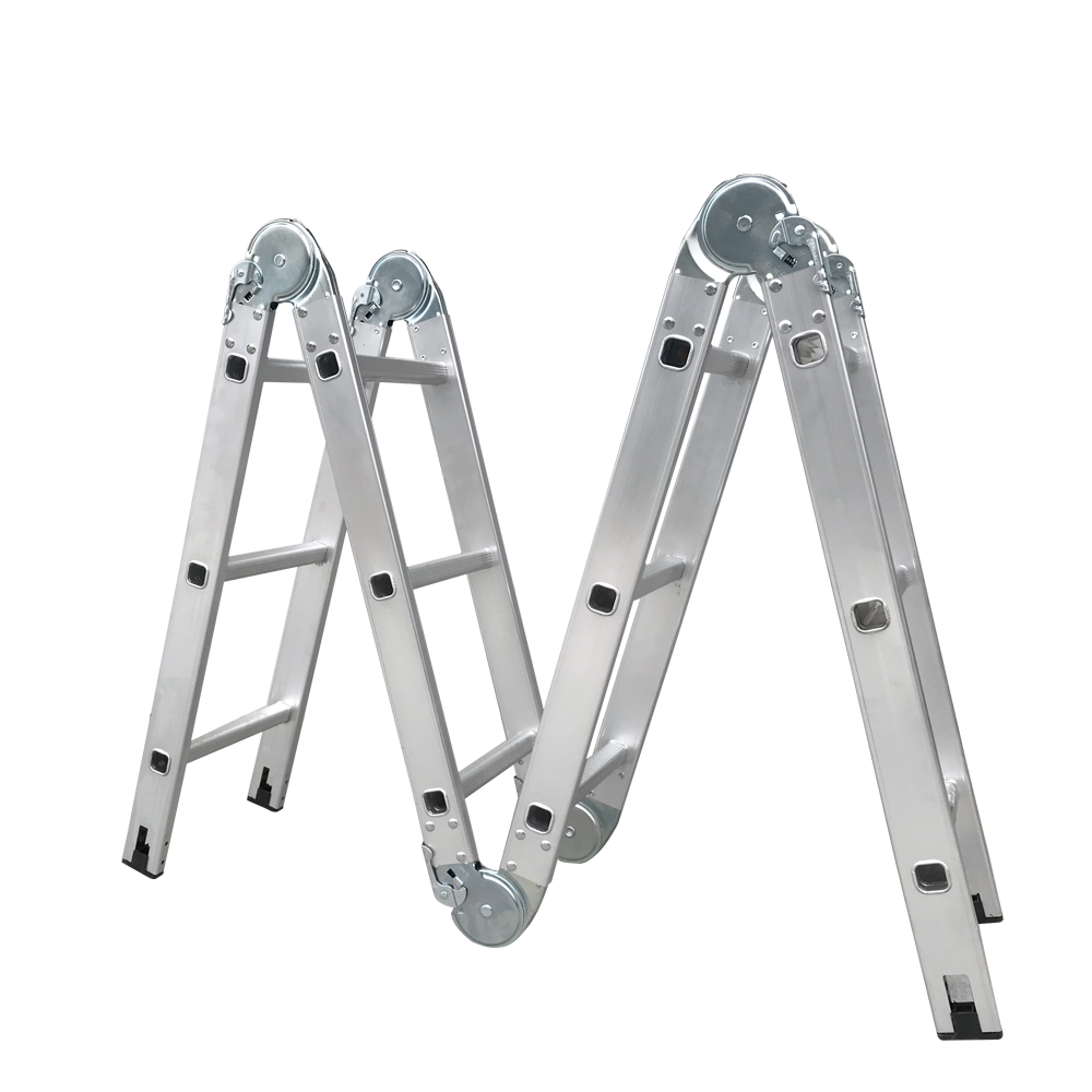 Outdoor industrial aluminium stairs wall mount straight foldable step ladder multi function alloy aluminium ladder
