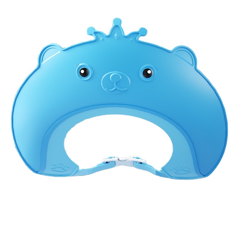 Newest Cartoon Chicken Baby Bath Protection Shower Hats Waterproof Adjustable Baby Shampoo Shower Hat