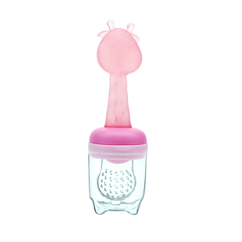 Custom Gift Set BPA Free Transparent Baby Vegetable Fruit Pacifer Chew New Born teether Toy Fasionable Silicone baby teether