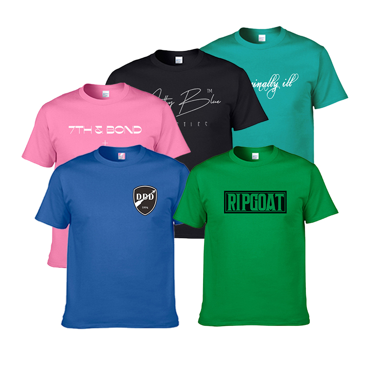 Oem High Quality New Design 180Gsm Combed Cotton Mens Cotton T Shirt