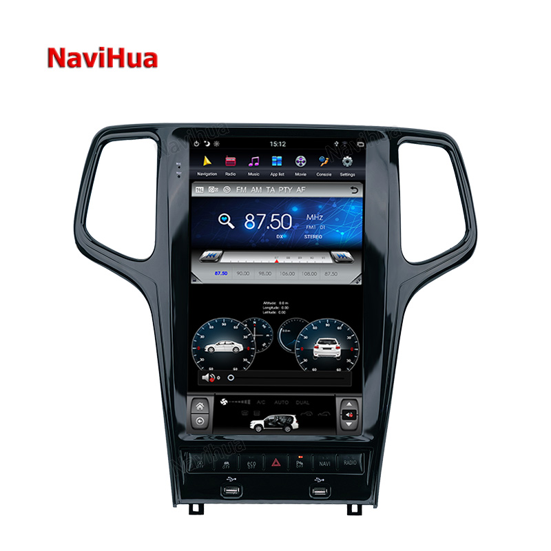 Автомобильный DVD-плеер Navihua 13,6 дюйма на Android для Jeep Grand, Cherokee, мультимедийный сенсорный экран, стерео, радио, GPS-навигация, автомобильный