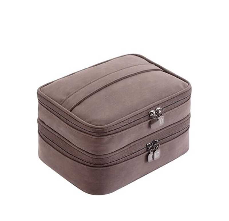 Manufactory Wholesale Portable Travel Storage Carry For Cables Cable Case Organizer Bag Black 2 Layer