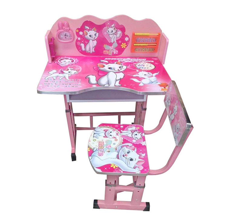 RHS-DC10 Children's Solid Wooden Home Furniture Sets Kindergarten Learning Kids Desk Table and Chair