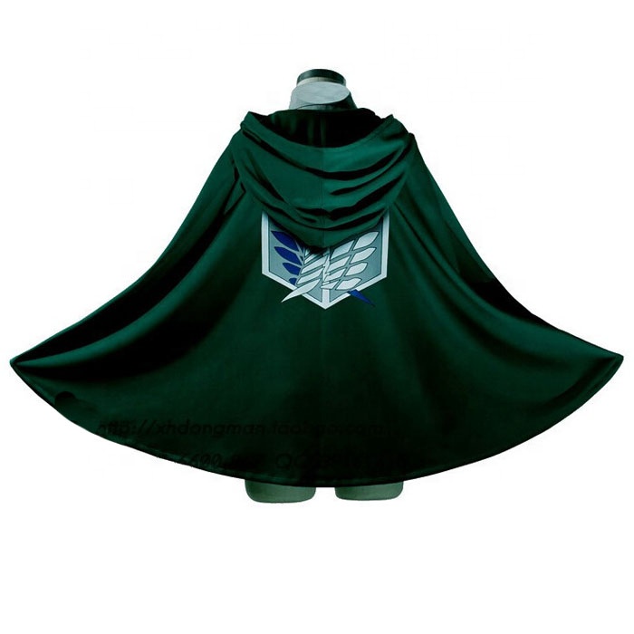 Ecoparty Attack on Titan Japanese Anime Shingeki no Kyojin Cloak Cape Clothes Cosplay Green
