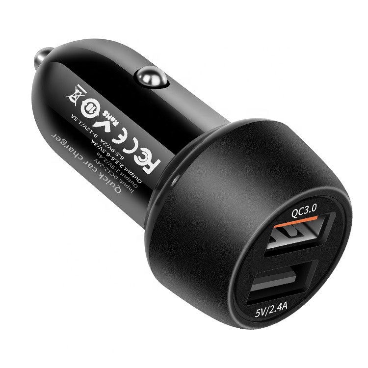 USB, автомобильное зарядное устройство, адаптер, 2A автомобильное зарядное устройство Зарядка USB устройство работающее от прикуривателя с 2 портами для мобильного телефона зарядное устройство для автомобиля с двумя портами USB