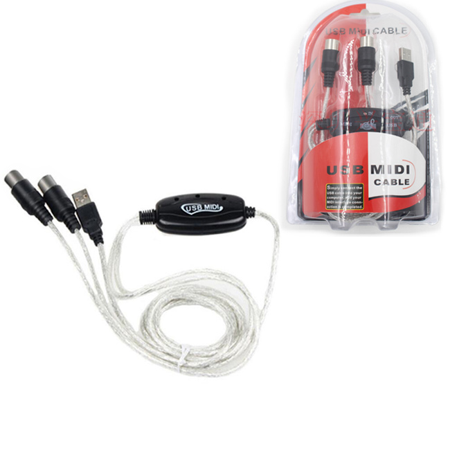 Высококачественный USB MIDI кабель-конвертер к ПК музыкальный адаптер для клавиатуры USB к клавиатуре ПК MIDI-Кабель-адаптер интерфейса