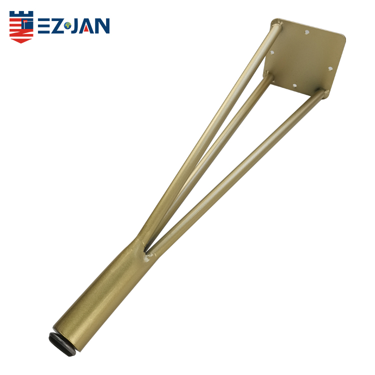 Modern Furniture hardware Golden Solid Brass coffee dinner table legs bracket for coffee table