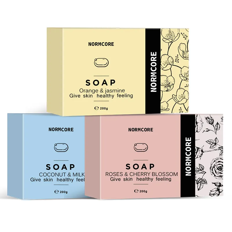 OEM Custom Private Label Wholesale Luxury Solid Skin Whitening Natural Vegan Handmade Organic Bath Body Set Soap Bar