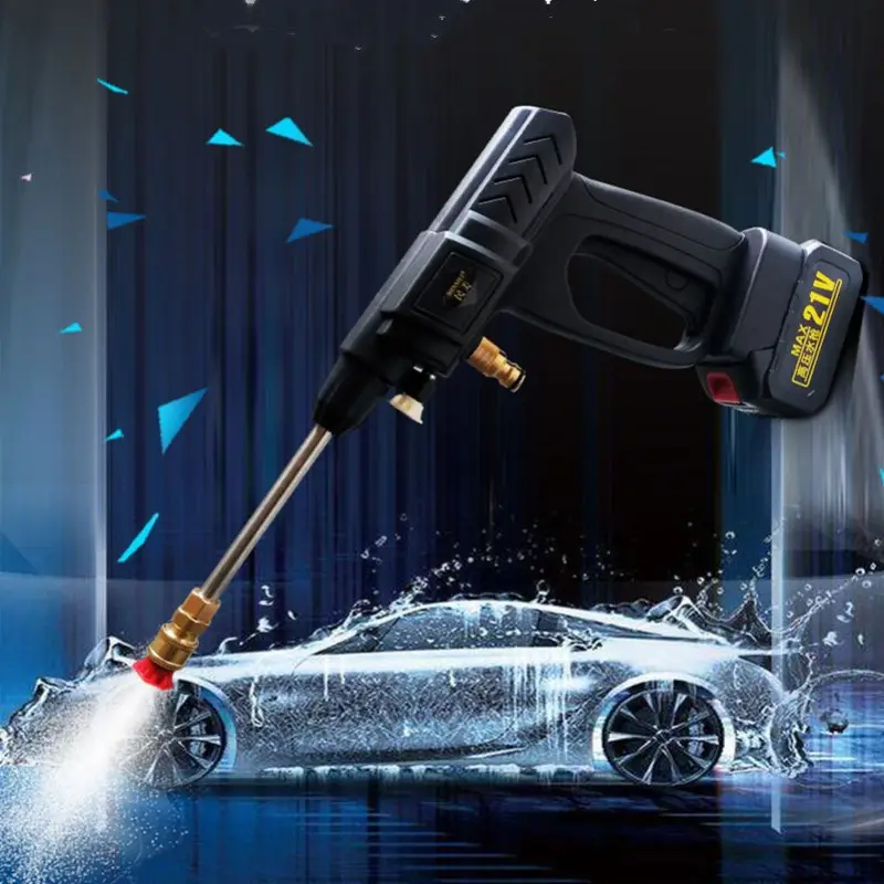 2021 Factory Price Portable Wireless Lithium Battery Cleaning Water Spray Pressure Gun For Car Wash